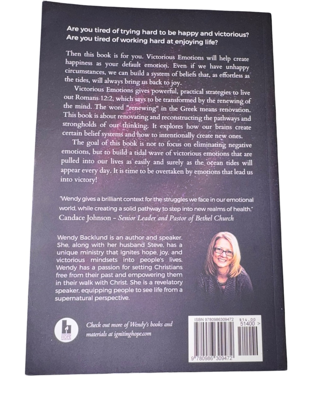 Victorious Emotions by Wendy Backlund - Purple Cover - Picture 2 of 3